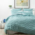 Cloud Linen Wave Quilt Cover Tufted Cotton Chenille Set Aqua